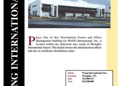 A brochure for wang international, inc.